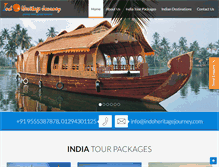 Tablet Screenshot of indoheritagejourney.com